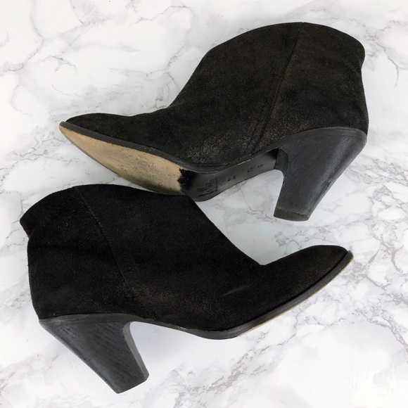 BELLE SIGERSON MORRISON Lamar Metallic Suede Boot - Picture 3 of 7